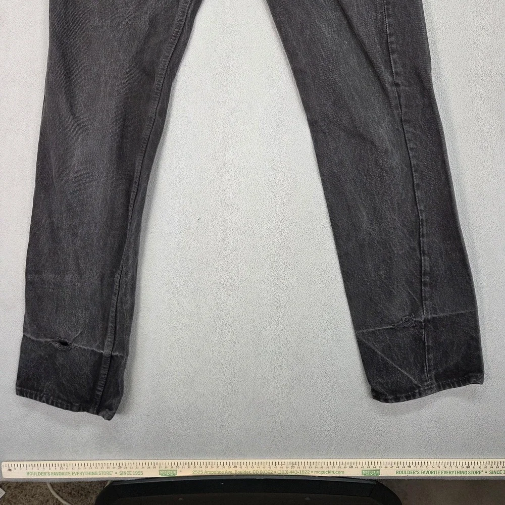 VTG‎ Levis 501 Jeans Mens Gray Made In USA Button Fly Straight 90s Fits 24x32